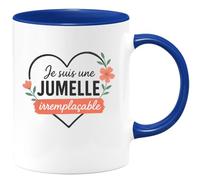 quotedazur - Mug Humour Je Suis Une Jumelle Unique Et Irremplaçable Cadeau Parfait Pour Tasse SœUr Exceptionnelle
