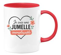 quotedazur - Mug Humour Je Suis Une Jumelle Unique Et Irremplaçable Cadeau Parfait Pour Tasse SœUr Exceptionnelle