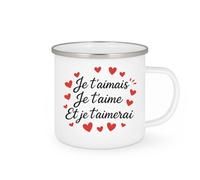 quotedazur - Mug Humour Je T'aimais Je T'aime Et Je T'aimerai - Cadeau Romantique Tasse Amour Éternel Pour Elle