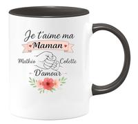 quotedazur - Mug Humour Je T'aime Ma Maman, Mathéo Collette, Plein D'amour Cadeau Parfait Tasse Personnalisée Pour Pleine