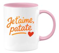 quotedazur - Mug Humour Je T'aime, Ma Patate Chérie, Un Message Tendre Et Drôle Cadeau Original Pour Femme, Tasse Personnalisée Pleine D'amour D'humour