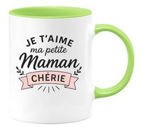 quotedazur - Mug Humour Je T'aime Ma Petite Maman Chérie Cadeau Tendre Tasse Douceur Pour Fête Des Mères