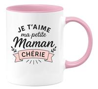 quotedazur - Mug Humour Je T'aime Ma Petite Maman Chérie Cadeau Tendre Tasse Douceur Pour Fête Des Mères