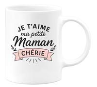 quotedazur - Mug Humour Je T'aime Ma Petite Maman Chérie Cadeau Tendre Tasse Douceur Pour Fête Des Mères