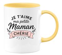 quotedazur - Mug Humour Je T'aime Ma Petite Maman Chérie - Cadeau Tendre Tasse Maman, Douceur Pour Fête Des Mères