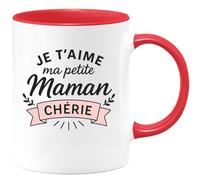 quotedazur - Mug Humour Je T'aime Ma Petite Maman Chérie - Cadeau Tendre Tasse Maman, Douceur Pour Fête Des Mères