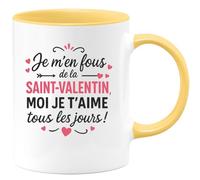 quotedazur - Mug Humour Je T'aime Tous Les Jours, Pas Seulement À La Saint-valentin Cadeau Original Et Tasse Sentimentale Pour D'amour