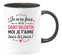 quotedazur - Mug Humour Je T'aime Tous Les Jours, Pas Seulement À La Saint-valentin Cadeau Original Et Tasse Sentimentale Pour D'amour