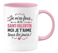 quotedazur - Mug Humour Je T'aime Tous Les Jours, Pas Seulement À La Saint-valentin Cadeau Original Et Tasse Sentimentale Pour D'amour