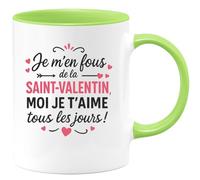 quotedazur - Mug Humour Je T'aime Tous Les Jours, Pas Seulement À La Saint-valentin Cadeau Original Et Tasse Sentimentale Pour D'amour