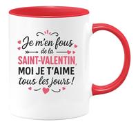 quotedazur - Mug Humour Je T'aime Tous Les Jours, Pas Seulement À La Saint-valentin Cadeau Original Et Tasse Sentimentale Pour D'amour