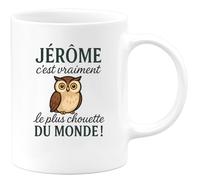 quotedazur - Mug Humour Jérôme C'est Vraiment Le Plus Chouette Du Monde Idée Cadeau Originale Tasse Personnalisée Pour Homme