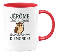 quotedazur - Mug Humour Jérôme C'est Vraiment Le Plus Chouette Du Monde Idée Cadeau Originale Tasse Personnalisée Pour Homme