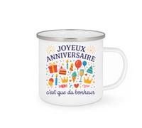 quotedazur - Mug Humour Joyeux Anniversaire, Que Du Bonheur Pour Une Journée Inoubliable Cadeau Parfait Tasse Unique Et Pleine De À Offrir