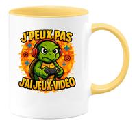 quotedazur - Mug Humour J'peux Pas, C'est L'heure Du Jeu-Vidéo - Cadeau Original Tasse Gamer Pour Amateurs De Jeux Vidéo Fun Et Décalé