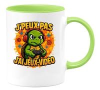 quotedazur - Mug Humour J'peux Pas, C'est L'heure Du Jeu-Vidéo - Cadeau Original Tasse Gamer Pour Amateurs De Jeux Vidéo Fun Et Décalé