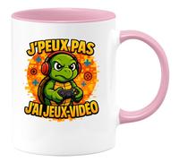 quotedazur - Mug Humour J'peux Pas, C'est L'heure Du Jeu-Vidéo - Cadeau Original Tasse Gamer Pour Amateurs De Jeux Vidéo Fun Et Décalé