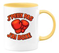 quotedazur - Mug Humour J'peux Pas, J'ai Boxe - Mug Pour Passionné De Boxe - Idée Cadeau Originale Avec Tasse Pour Amateur De Boxe