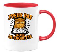 quotedazur - Mug Humour J'peux Pas, J'ai Cul De Chouette Tasse Humoristique Idée Cadeau Originale Pour Femme