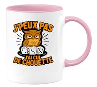 quotedazur - Mug Humour J'peux Pas, J'ai Cul De Chouette Tasse Humoristique Idée Cadeau Originale Pour Femme