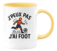 quotedazur - Mug Humour J'peux Pas J'ai Foot - Idée Cadeau Originale Tasse Foot Pour Amateur De Sport
