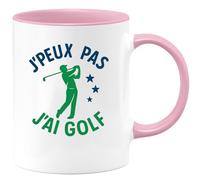 quotedazur - Mug Humour J'peux Pas, J'ai Golf Tee Time Pour Vrai Passionné Idée Cadeau Originale Tasse Humoristique Joueur