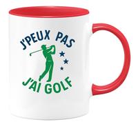 quotedazur - Mug Humour J'peux Pas, J'ai Golf Tee Time Pour Vrai Passionné Idée Cadeau Originale Tasse Humoristique Joueur