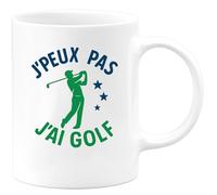 quotedazur - Mug Humour J'peux Pas, J'ai Golf Tee Time Pour Vrai Passionné Idée Cadeau Originale Tasse Humoristique Joueur
