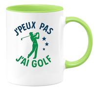 quotedazur - Mug Humour J'peux Pas, J'ai Golf Tee Time Pour Vrai Passionné Idée Cadeau Originale Tasse Humoristique Joueur