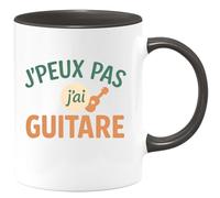 quotedazur - Mug Humour J'peux Pas, J'ai Guitare (hero) - Cadeau Pour Musicien Passionné - Idée Cadeau Originale Tasse Guitare Fan Musique Rock