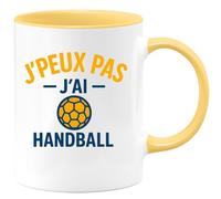 quotedazur - Mug Humour J'peux Pas J'ai Handball - Tasse Originale Passion Sport - Idée Cadeau Originale Tasse Sport Passion Handball Pour Fan