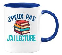 quotedazur - Mug Humour J'peux Pas, J'ai Lecture Tasse Cadeau Pour Passionnées Idée Originale Avec Amoureuse De La