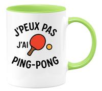quotedazur - Mug Humour J'peux Pas, J'ai Ping-Pong Cadeau Pour Passionnés Idée Originale Tasse Amateur De