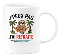 quotedazur - Mug Humour J'peux Pas, J'ai Retraite Détente Assurée Idéal Pour Cadeau Original Tasse Retraités Heureux Et Détendus