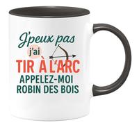 quotedazur - Mug Humour J'peux Pas, J'ai Tir À L'arc - Appelez-Moi Robin Des Bois - Idée Cadeau Originale Tasse Pour Passionné De Tir À L'arc