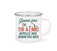 quotedazur - Mug Humour J'peux Pas, J'ai Tir À L'arc - Appelez-Moi Robin Des Bois - Idée Cadeau Originale Tasse Pour Passionné De Tir À L'arc