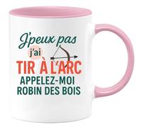 quotedazur - Mug Humour J'peux Pas, J'ai Tir À L'arc - Appelez-Moi Robin Des Bois - Idée Cadeau Originale Tasse Pour Passionné De Tir À L'arc