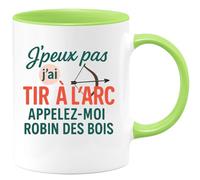 quotedazur - Mug Humour J'peux Pas, J'ai Tir À L'arc - Appelez-Moi Robin Des Bois - Idée Cadeau Originale Tasse Pour Passionné De Tir À L'arc