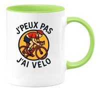 quotedazur - Mug Humour J'peux Pas J'ai Vélo - Idée Cadeau Originale - Tasse Vélo Pour Passionnés Sportifs