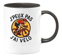 quotedazur - Mug Humour J'peux Pas J'ai Vélo - Idée Cadeau Originale - Tasse Vélo Pour Passionnés Sportifs