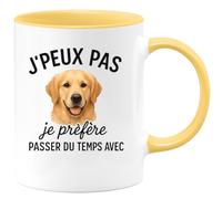 quotedazur - Mug Humour J'peux Pas Je Préfère Passer Du Temps Avec Nom Cadeau Parfait Tasse Originale Pour Moments Partagés