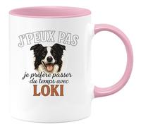 quotedazur - Mug Humour J'peux Pas, Je Préfère Profiter Du Temps Avec Nom - Idée Cadeau Originale Tasse Pour Moments Uniques Et Complicité