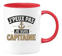 quotedazur - Mug Humour J'peux Pas Je Suis Capitaine - Idée Cadeau Originale Tasse Humoristique Pour Capitaine