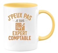 quotedazur - Mug Humour J'peux Pas, Je Suis Expert Comptable - Idée Cadeau Originale Tasse Pour Expert Comptable Professionnel