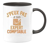 quotedazur - Mug Humour J'peux Pas, Je Suis Expert Comptable Idée Cadeau Originale Tasse Pour Professionnel