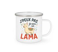 quotedazur - Mug Humour J'peux Pas, Je Suis Un Lama - Phrase Drôle Et Fun - Idéal Cadeau Original Avec Tasse Humoristique Humour Lama