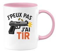 quotedazur - Mug Humour J'peux Pas, Je Tire Humoristique Pour Passionnés De Tir Idée Cadeau Originale Avec Tasse Amateurs Et Sport