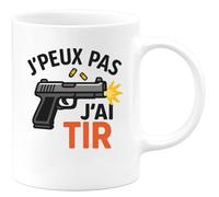 quotedazur - Mug Humour J'peux Pas, Je Tire Humoristique Pour Passionnés De Tir Idée Cadeau Originale Avec Tasse Amateurs Et Sport