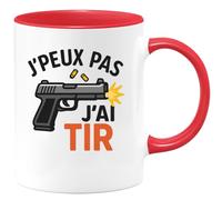 quotedazur - Mug Humour J'peux Pas, Je Tire Humoristique Pour Passionnés De Tir Idée Cadeau Originale Avec Tasse Amateurs Et Sport