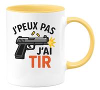 quotedazur - Mug Humour J'peux Pas, Je Tire Humoristique Pour Passionnés De Tir Idée Cadeau Originale Avec Tasse Amateurs Et Sport
